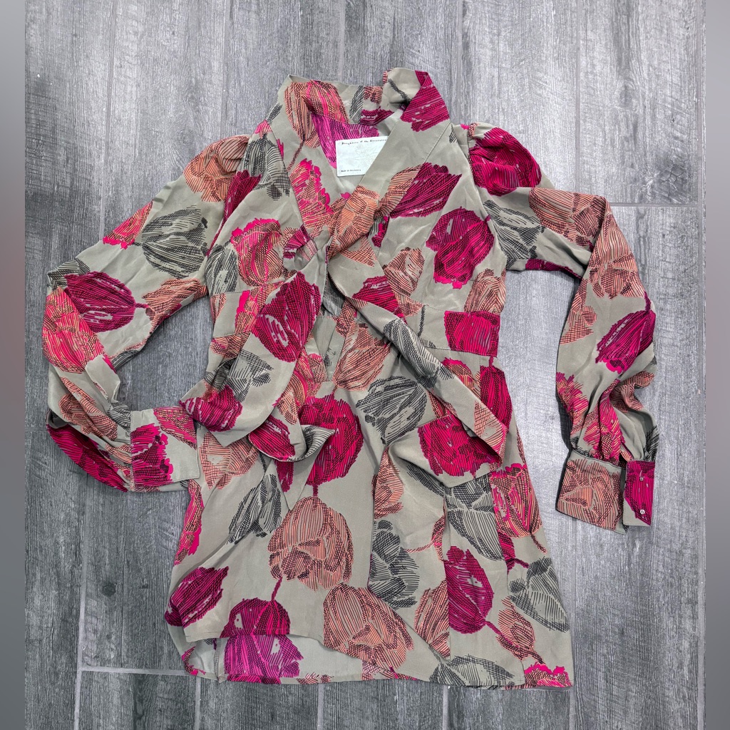 Daughters Of The Revolution Wrap Tie Kimono Silk Dress Revolve Size 0